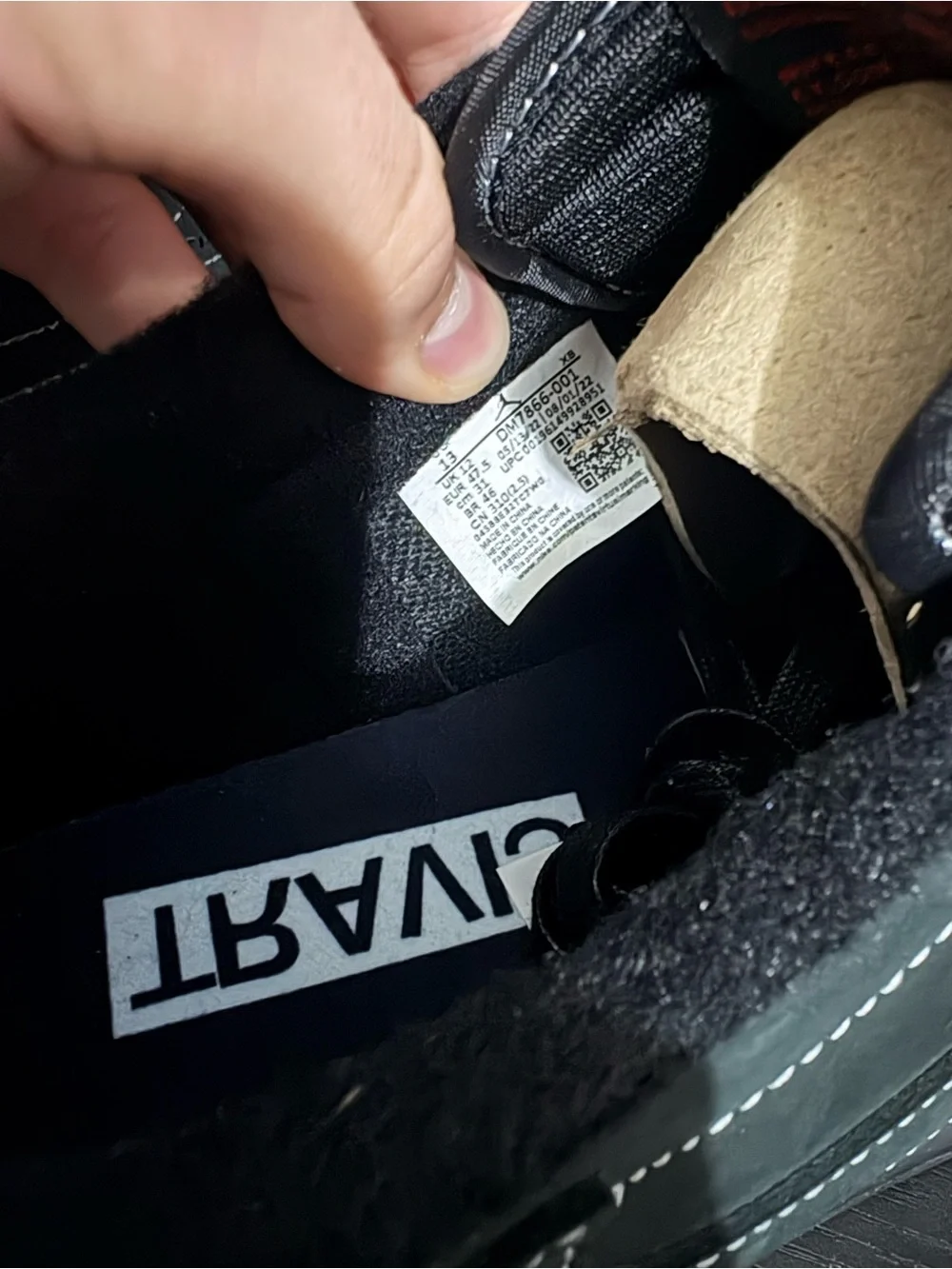 Jordan 1 Retro Low OG SP Travis Scott Black Phantom DM7866-001